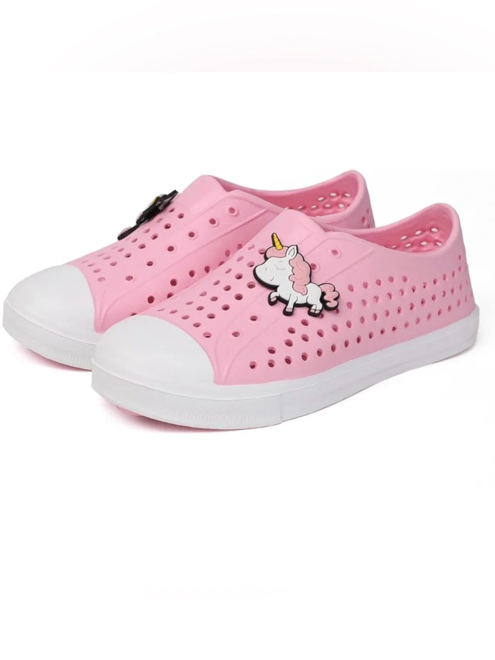 Racqua Kids Pink Unicorn Slip-On Water Shoes